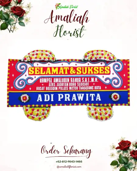 Papan Bunga Ucapan Selamat Dlemer